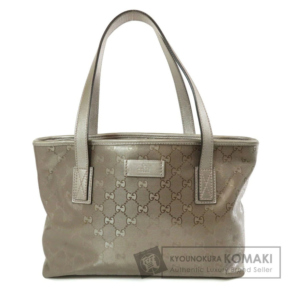 Gucci GG Imprime Tote Bag gray Bronze Tan Brown